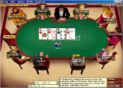 Party Poker Texas Hold 'Em Table